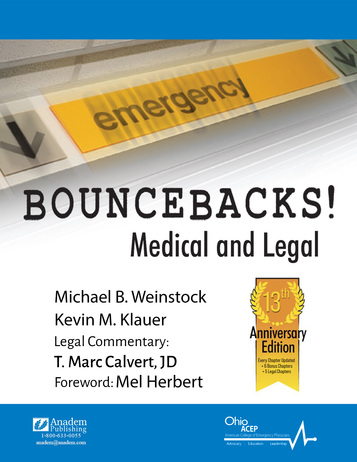 Bouncebacks Medical & Legal 13th Ed Bouncebacks Medical & Legal 13th Ed